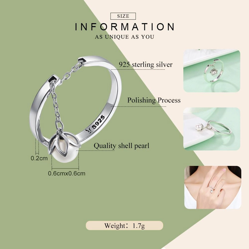 ANILLO TODOJOYAS FLOR Y PERLA PLATA 925 - 3