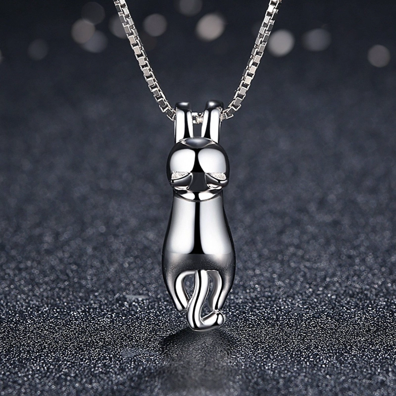 COLLAR TODOJOYAS PLATA 925 GATITO JUGUETON - 5