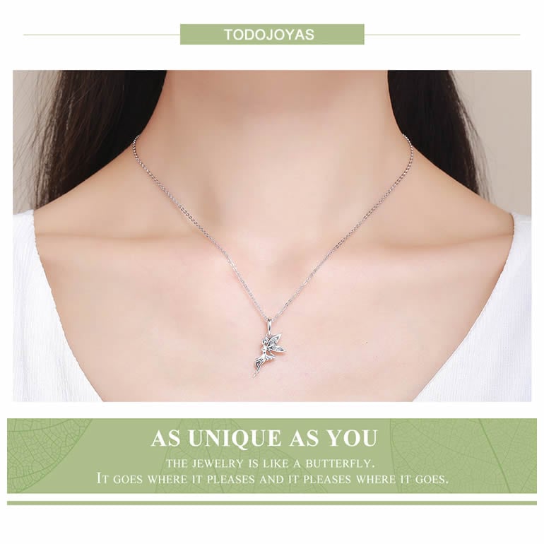 CHARM DIJE PLATA 925 HADA CON CIRCONES - 4