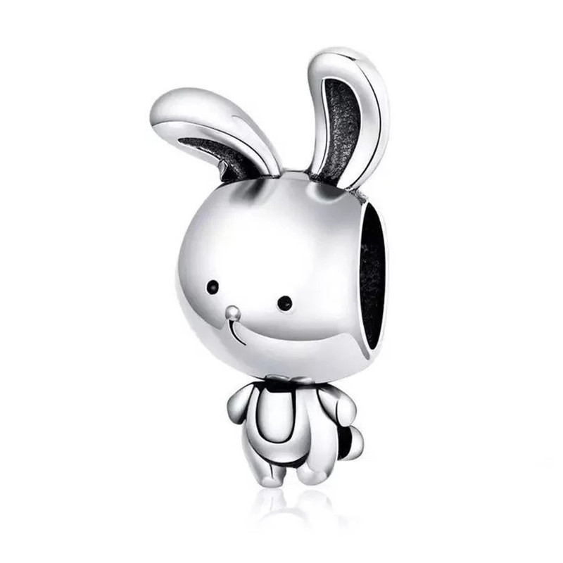 CHARM DIJE PLATA 925 CONEJITO LINDO - 1