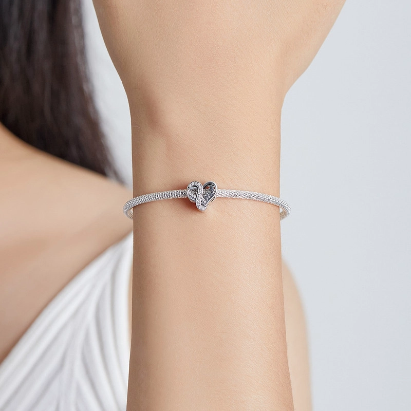 CHARM DIJE PLATA 925 CORAZON INFINITO MOM - 4