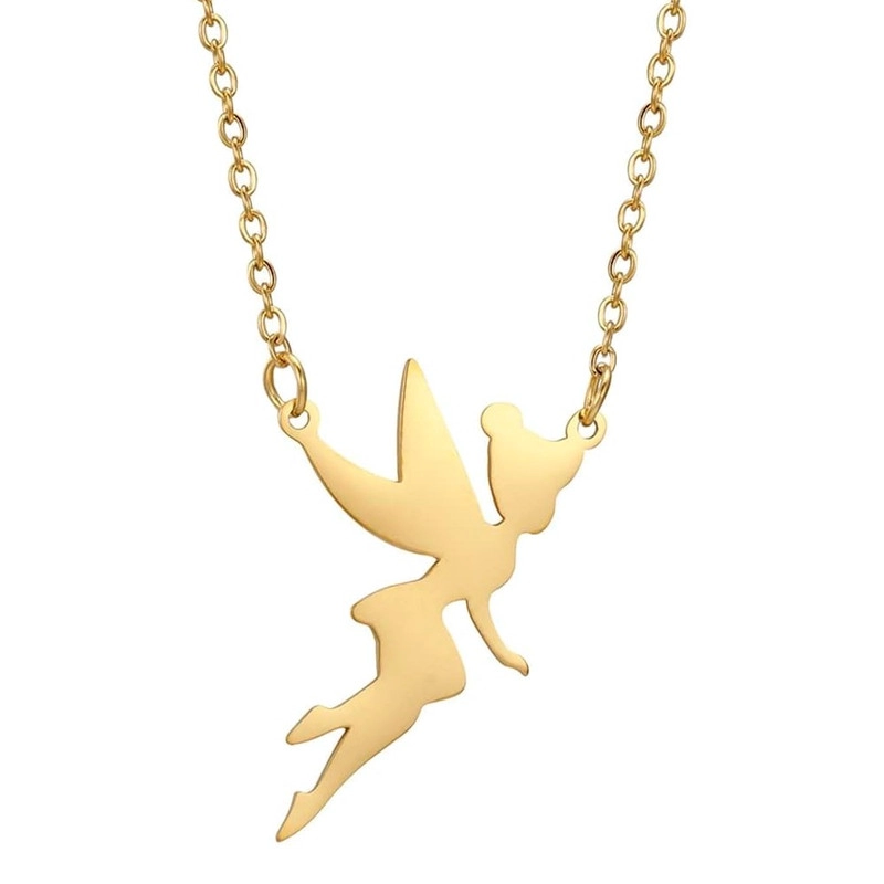 COLGANTE TODOJOYAS ACERO COLLAR HADA DORADO - 1