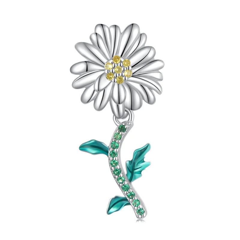 CHARM DIJE PLATA 925 MARGARITA DAISY FLOWER - 1