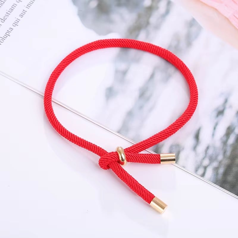 PULSERA CUERDA ROJA NUDO PARA CHARM AJUSTABLE - 2
