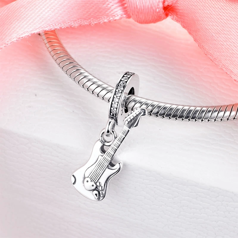 CHARM DIJE PLATA 925 GUITARRA ELE CTRICA - 2