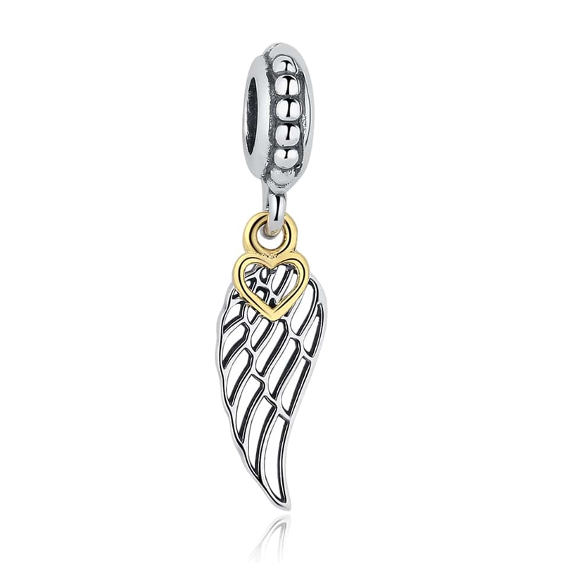 CHARM DIJE PLATA 925 ALA DE ANGEL - 1