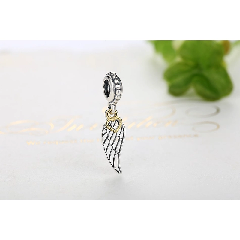 CHARM DIJE PLATA 925 ALA DE ANGEL - 2
