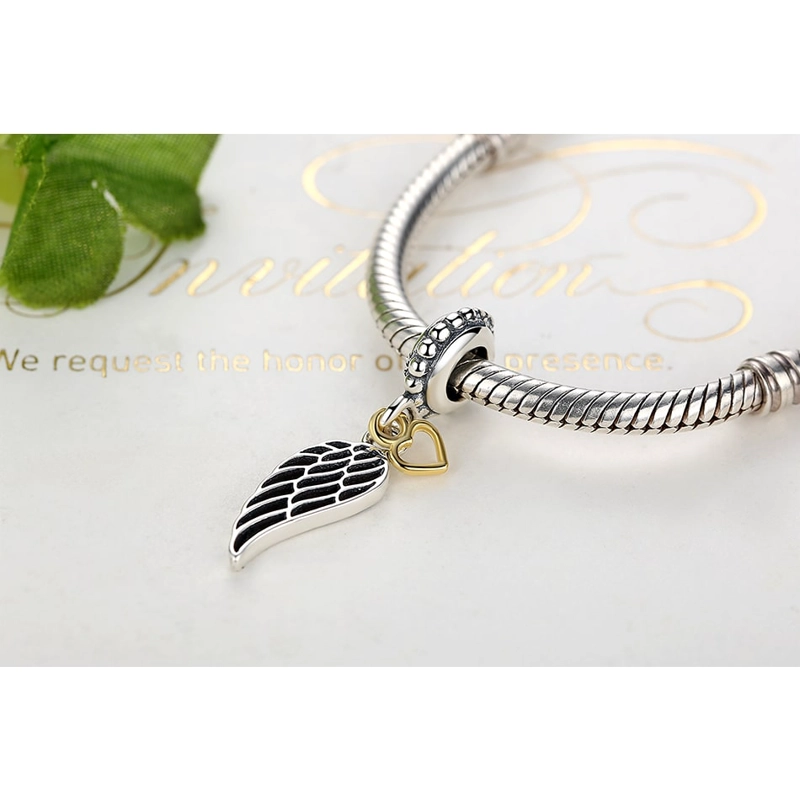 CHARM DIJE PLATA 925 ALA DE ANGEL - 3