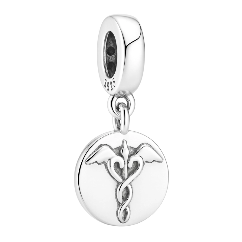 CHARM DIJE PLATA 925 MEDICINA ESTETOSCOPIO - 1