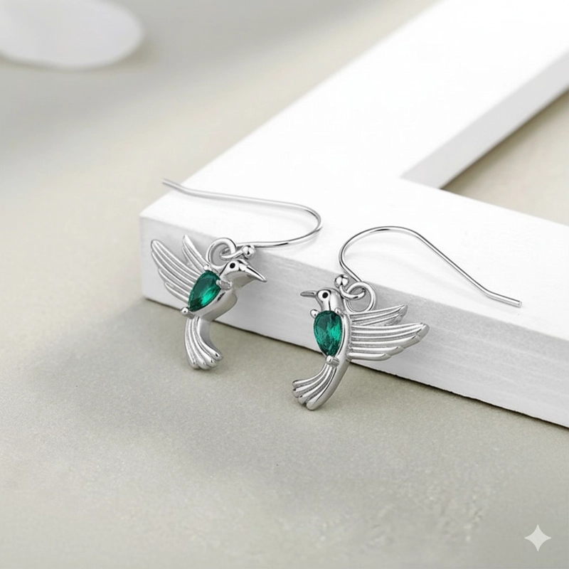 AROS COLGATE COLIBRI AVE CRISTAL VERDE - 2