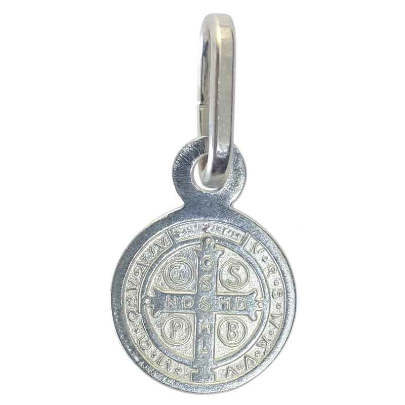 COLLAR MEDALLA PLATA 925 SAN BENITO PROTECTOR NIÑOS - 4