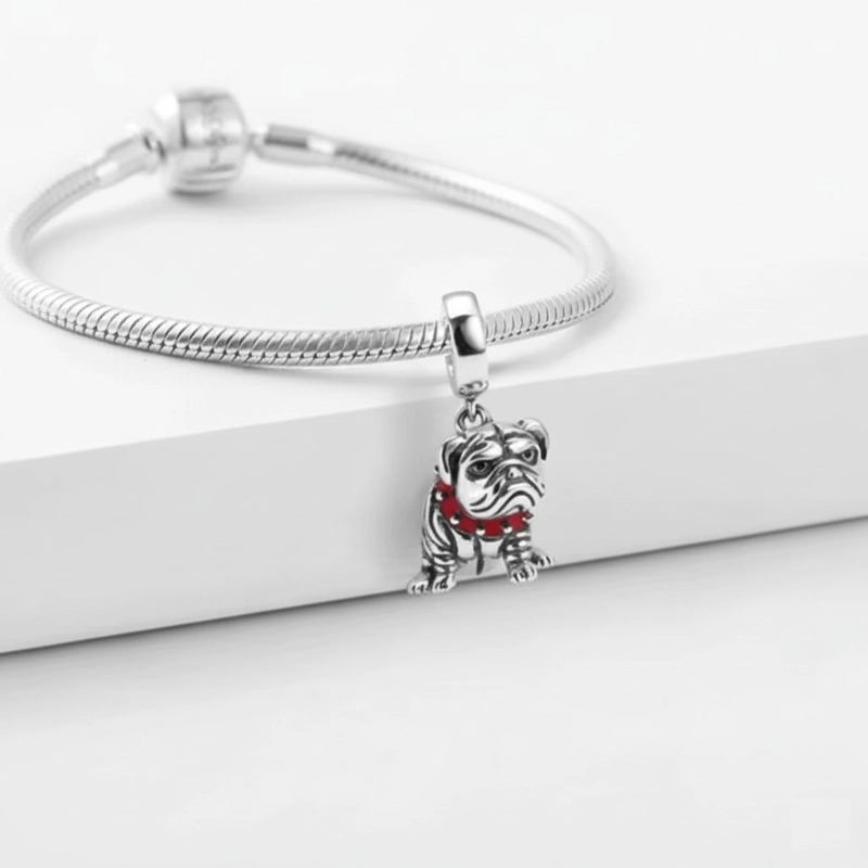 CHARM DIJE COLGANTE PLATA 925 BULLDOG INGLE S - 2