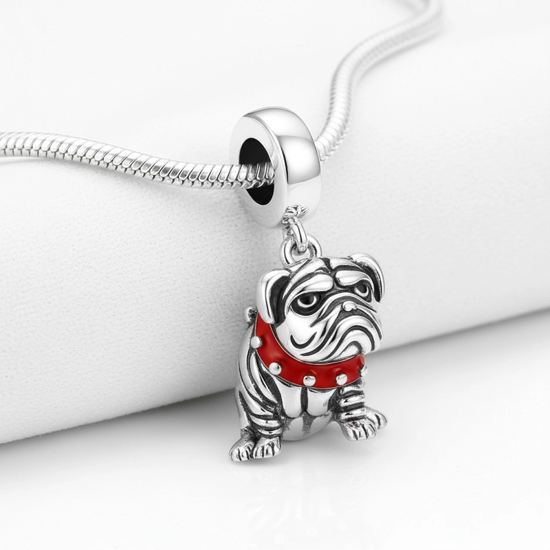 CHARM DIJE COLGANTE PLATA 925 BULLDOG INGLE S - 5