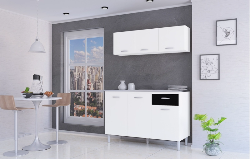 MUEBLE TAHUARI BLANCO COCINA MARIA GRACIA CON AEREO - 2