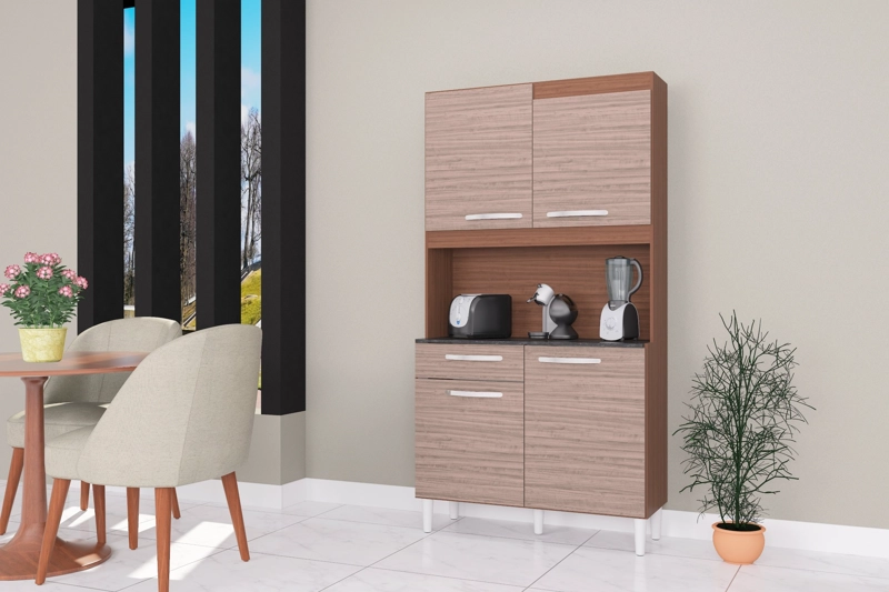MUEBLE DE COCINA CARINE 4 PUERTAS CAP/ALM - 2