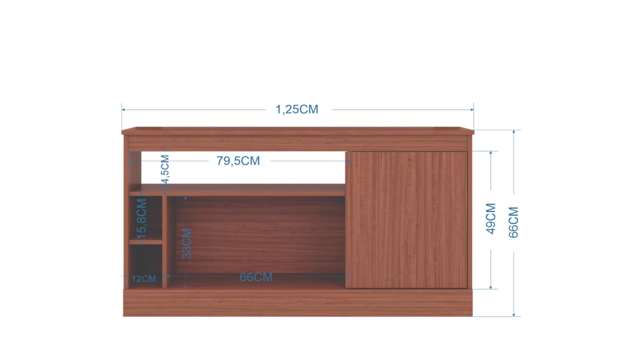 RACK 125 CON PANEL CAP - 2