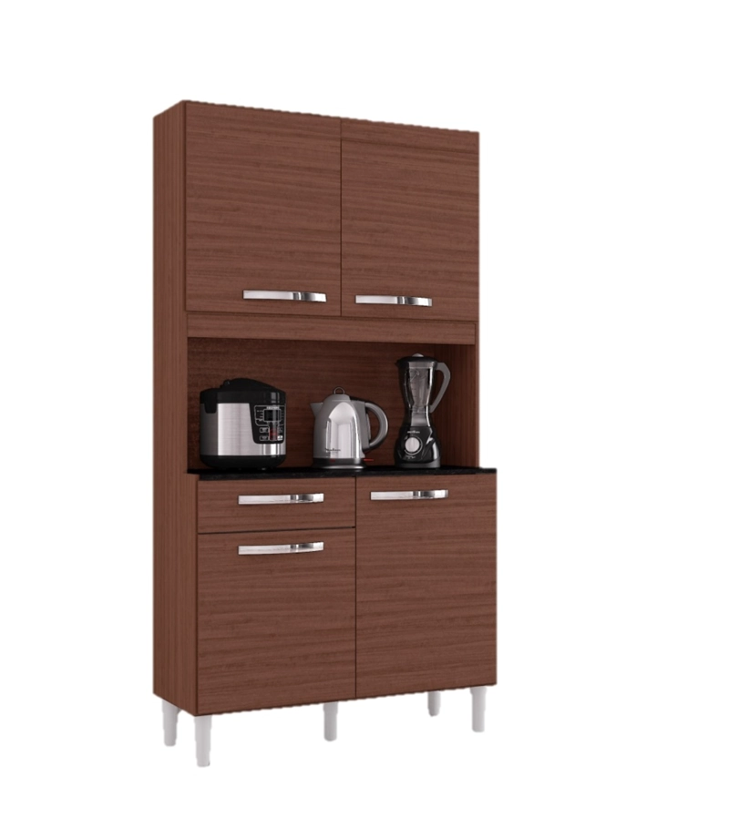 COCINA CARINE 4 PUERTAS CAPUCHINO - 1