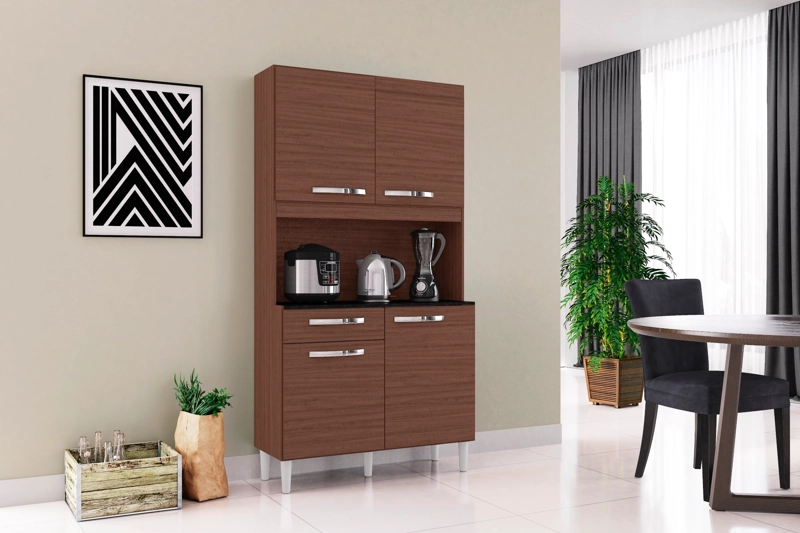 COCINA CARINE 4 PUERTAS CAPUCHINO - 2