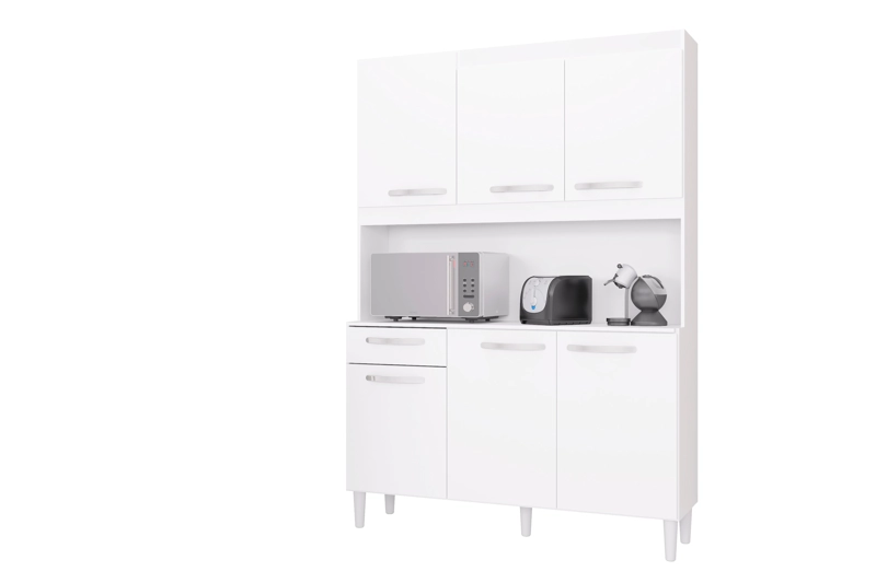 MUEBLE DE COCINA CARINE 6 PUERTAS BLANCO - 1