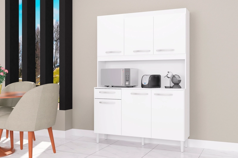 MUEBLE DE COCINA CARINE 6 PUERTAS BLANCO - 2