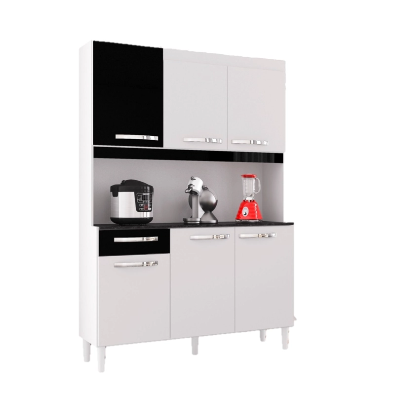 COCINA CARINE 6P BLANCO/NEGRO - 1