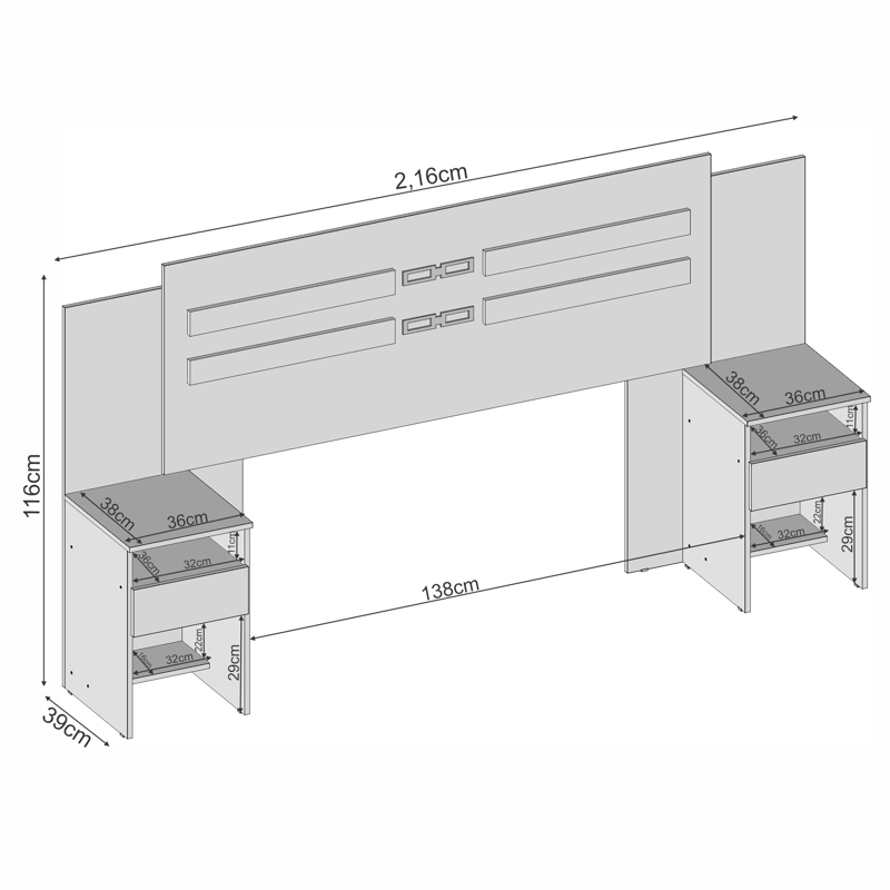 RESPALDO CAMA TRIUNFO CAFE - 6