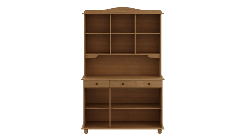 MUEBLE DE COCINA 5 PUERTAS 3 CAJONES MADERA PINO RUBI FREIJO - 4