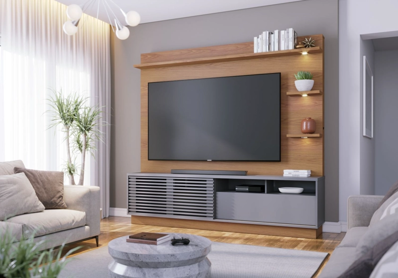HOME THEATER  70' CAMPECHE FREIJO/CENIZA - 4