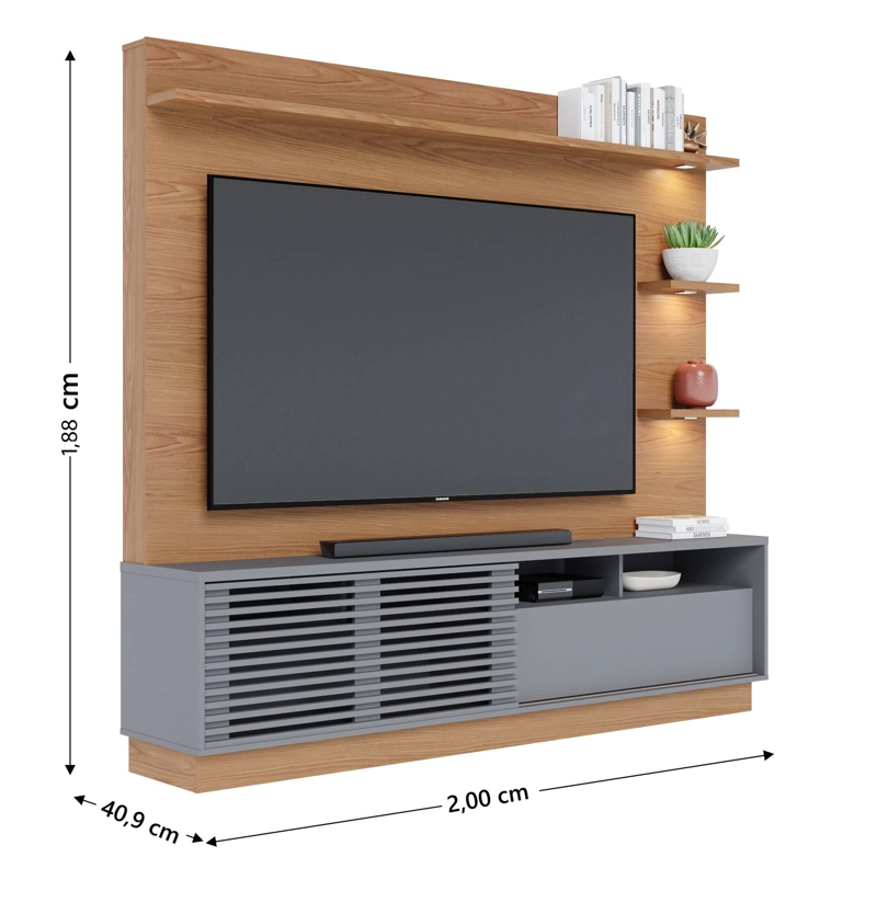 HOME THEATER  70' CAMPECHE FREIJO/CENIZA - 6