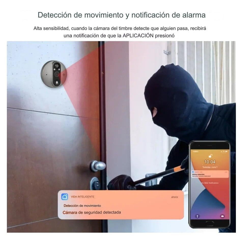 TIMBRE INTELIGENTE WI-FI BIDIRECIONAL CON PANTALLA LCD - 5
