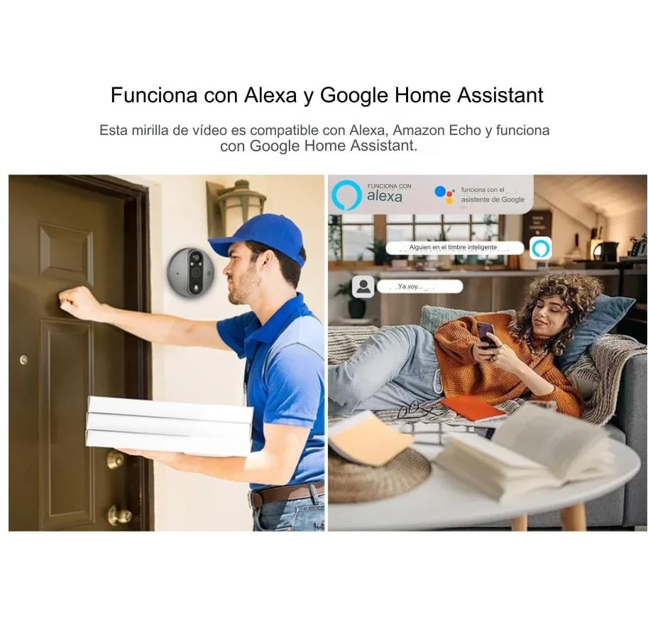 TIMBRE INTELIGENTE WI-FI BIDIRECIONAL CON PANTALLA LCD - 7