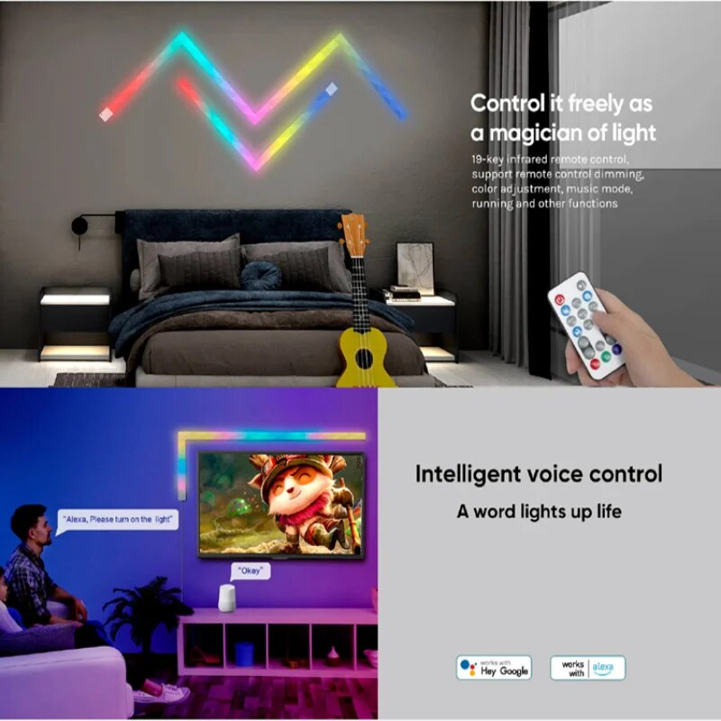 BARRAS LED RGBIC DIGITAL INTELIGENTE WI-FI - 8