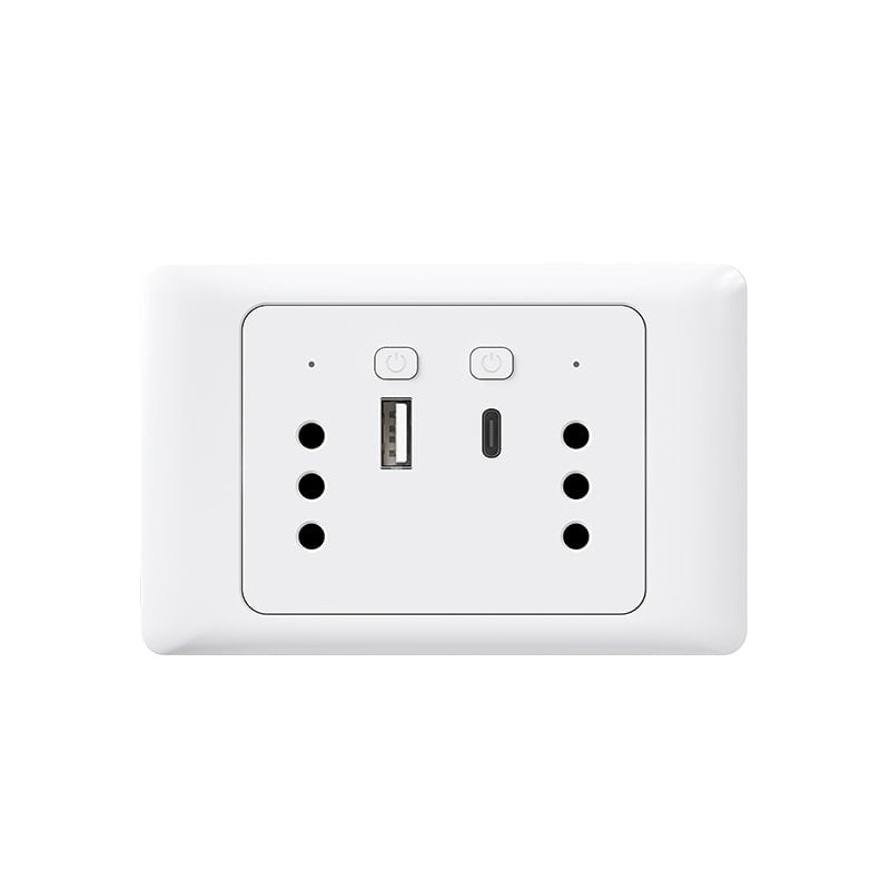 TOMA CORRIENTE INTELIGENTE DOBLE + USB 3.0 + ENTRADA TIPO C - 2