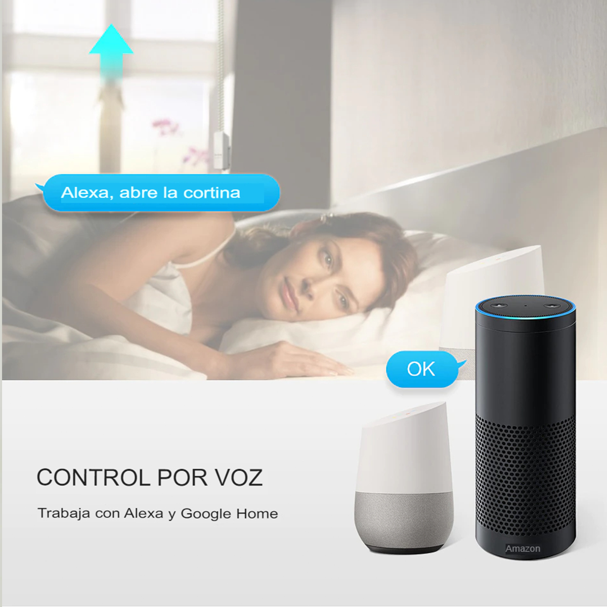 MOTOR CORTINA INTELIGENTE WI-FI DOMUSMART - 7