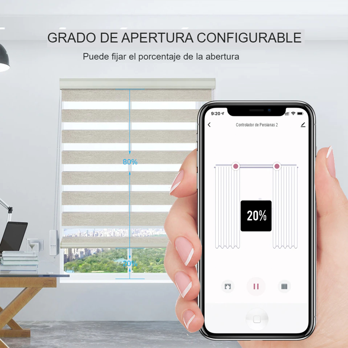 MOTOR CORTINA INTELIGENTE WI-FI DOMUSMART - 8