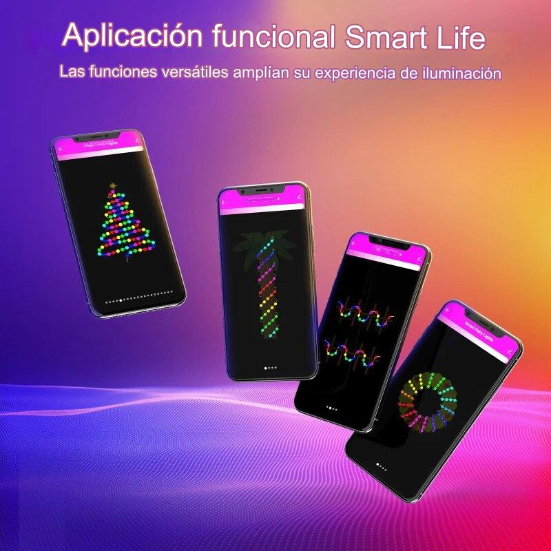 GUIRNALDA DE LUCES LED DECORATIVA INTELIGENTE WI-FI - 6