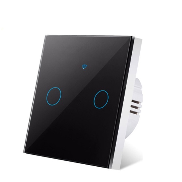 INTERRUPTOR INTELIGENTE SMARTLIFE 2 CANALES NEGRO - 2