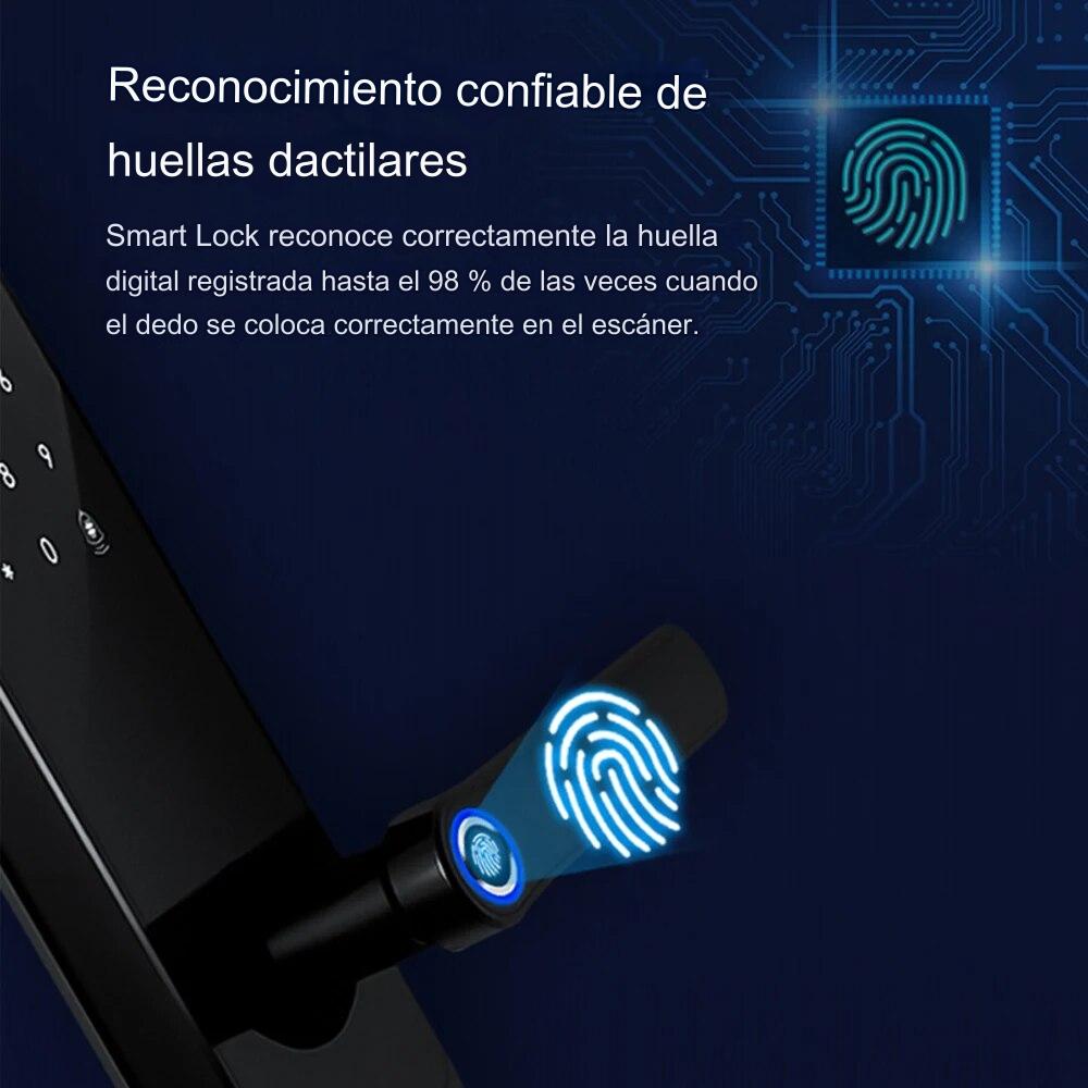 CERRADURA INTELIGENTE A230N WI-FI DERECHA + 5050 NEGRA / NICKEL - 8