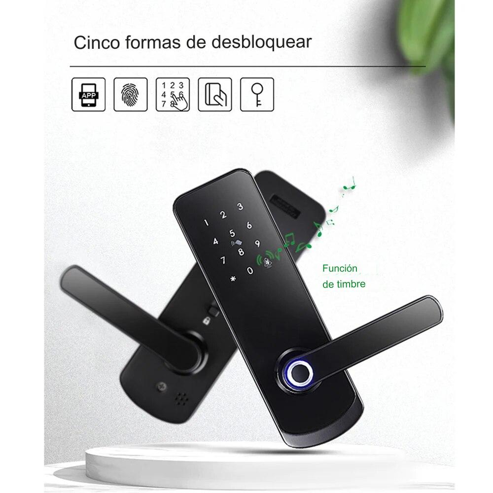 CERRADURA INTELIGENTE A230N WI-FI DERECHA + 5050 NEGRA / NICKEL - 9