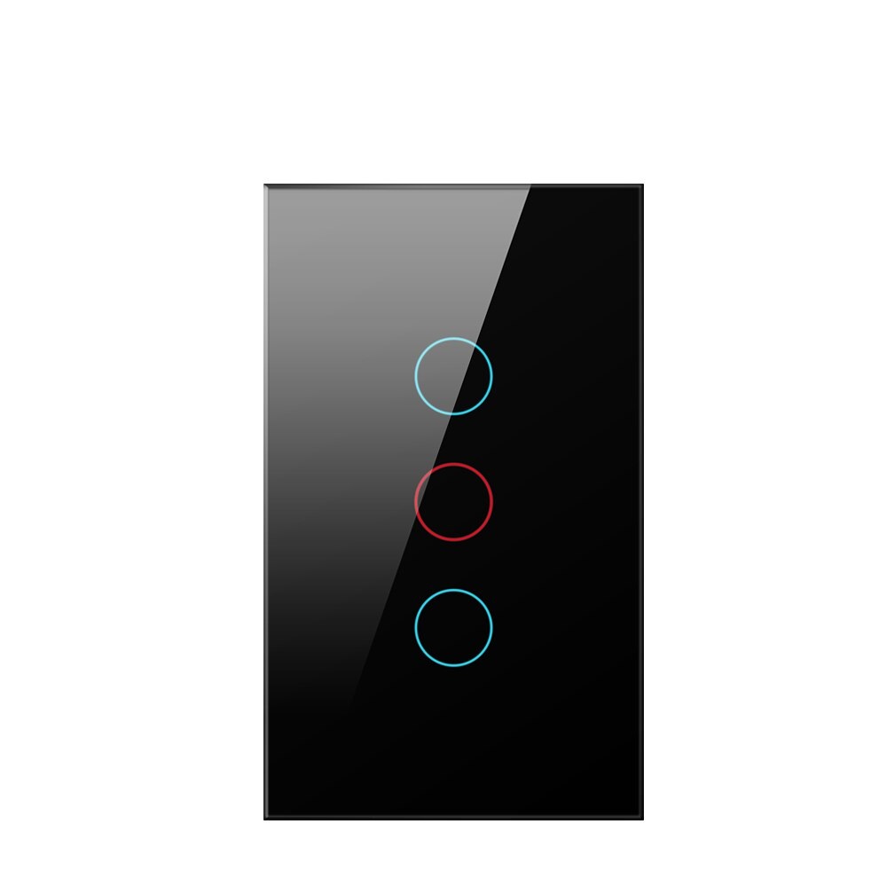 INTERRUPTOR INTELIGENTE DOMUSMART NEGRO 3 CANALES - 2