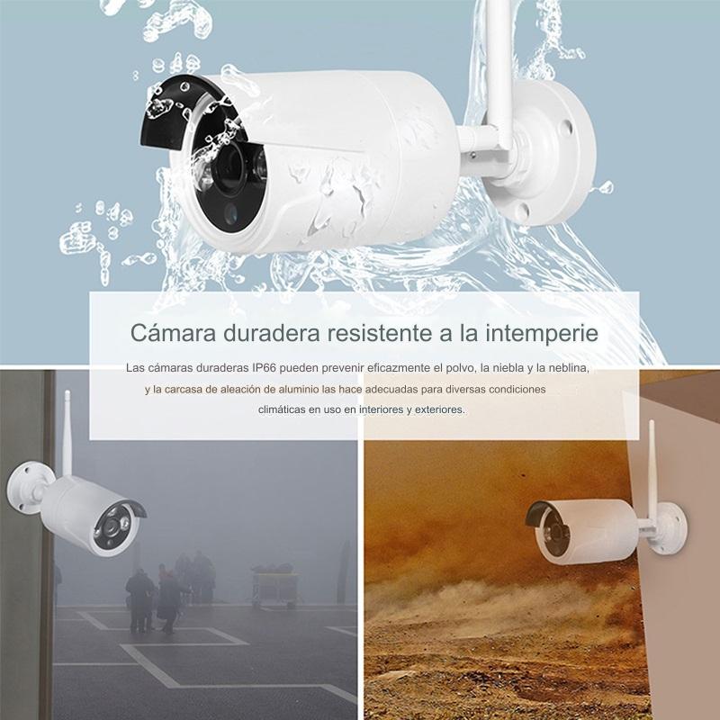 NVR 4CH + 4 CÁMARAS WI-FI 2.0MP - 5