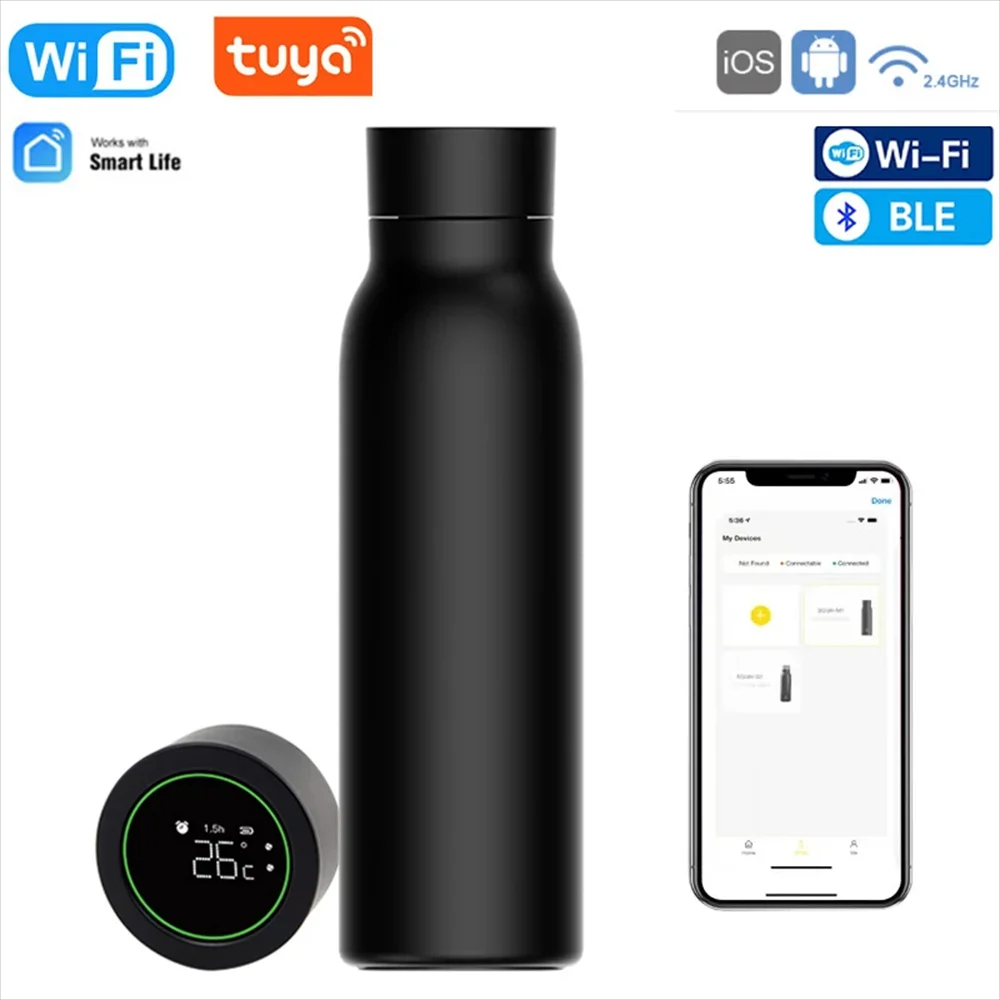 BOTELLA INTELIGENTESMARTLIFE TUYA CON BLUETOOTH DE 600 ML - 3
