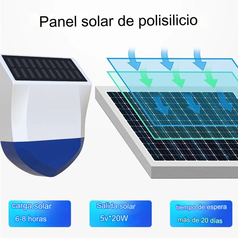 SIRENA WI-FI CON PANEL SOLAR  - 6