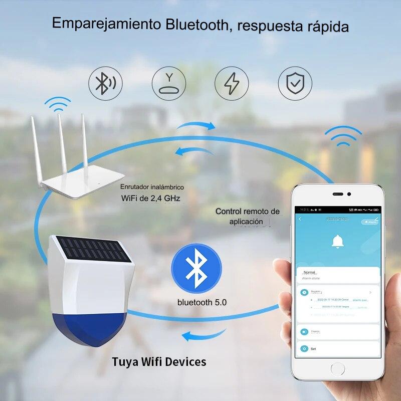 SIRENA WI-FI CON PANEL SOLAR  - 8