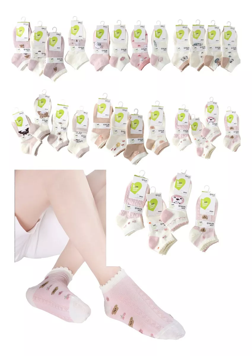 6 Pares De Calcetines Deportivos Sin Mostrar, Mujer, Algodón, Peso Medio, Hechos En EE. UU., Envío Gratis