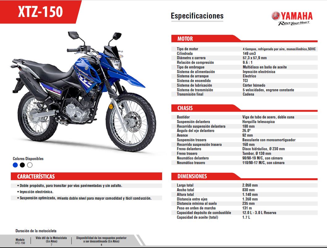 MOTO YAMAHA XTZ-150 - 2