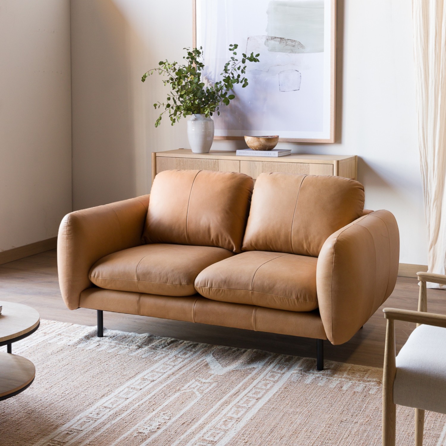 Ripley SOFA ALZIRA CAMEL 160 AMOBL 