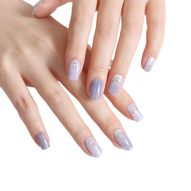 UÑAS STICKER TIOLLA EFECTO GEL VIOLET MOOD - 1