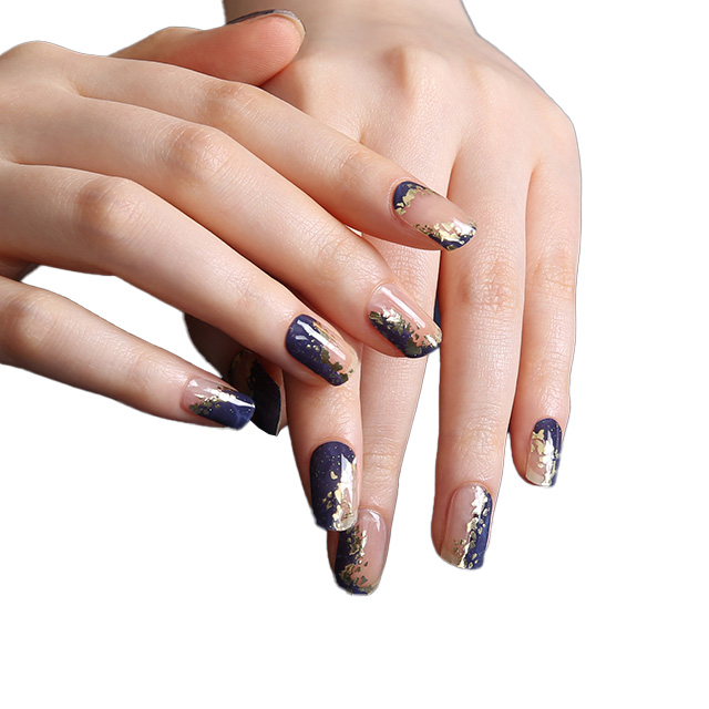 UÑAS STICKER TIOLLA EFECTO GEL NEWTRO MARBLE BLUE - 1