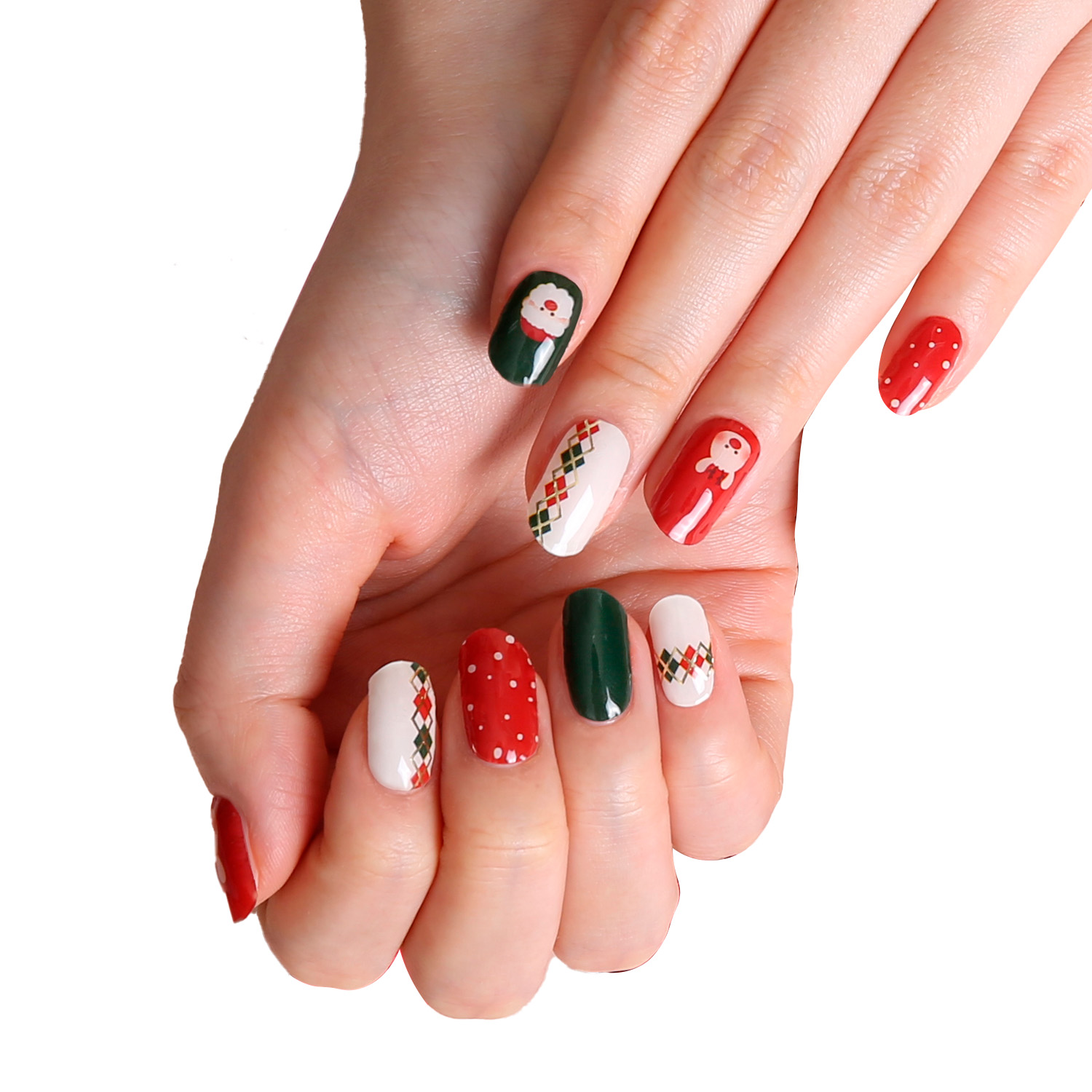 UÑAS STICKER TIOLLA EFECTO GEL SANTA & RUDOLF - 1
